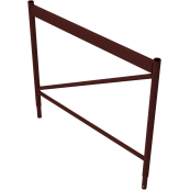 Fall protection | for crank & universal scaffolding trestles | Width: 1.20 m | painted